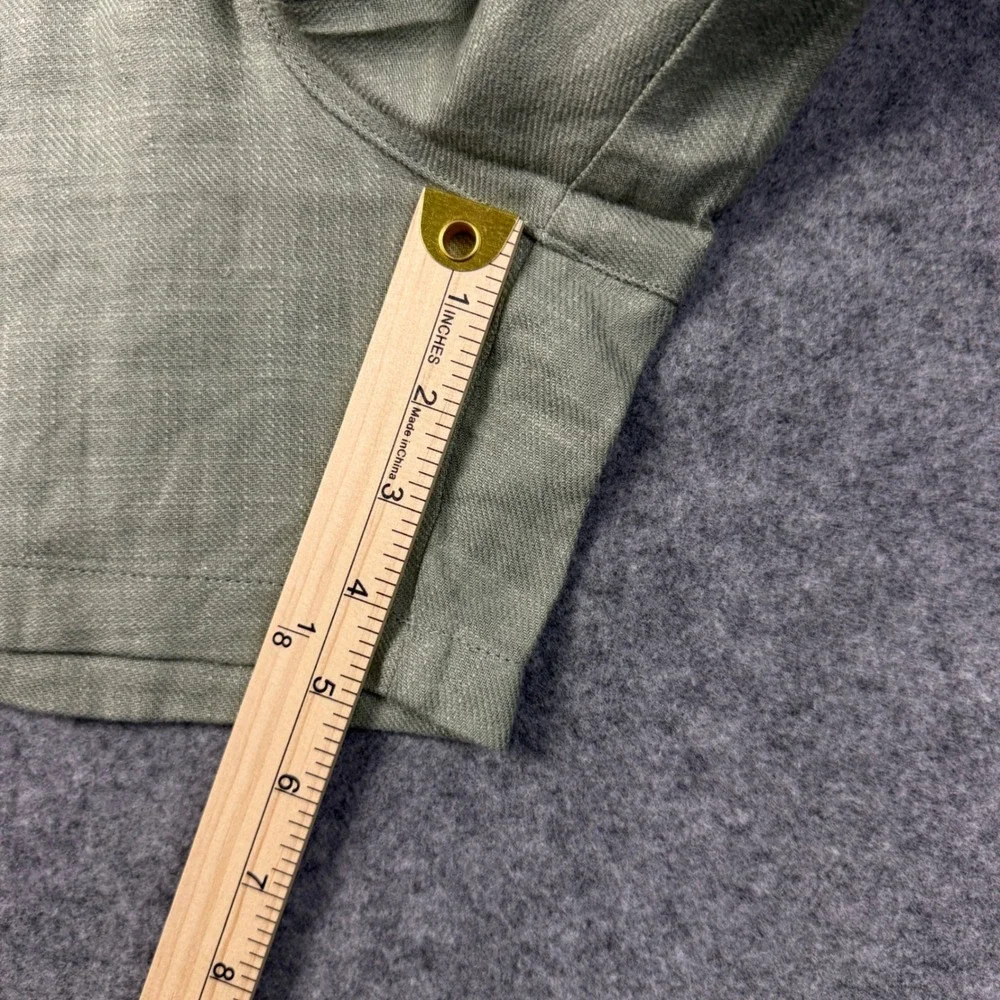 Blank NYC Green Linen Blend‎ Pull On Shorts XL High Rise 5 Inch Inseam 1894390